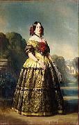 Franz Xaver Winterhalter Portrait of Luisa Fernanda of Spain Duchess of Montpensier oil painting reproduction